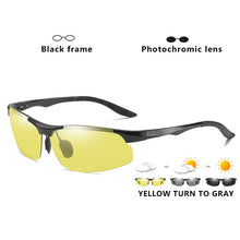 Load image into Gallery viewer, Aluminum Magnesium Pochromic Polarized Sunglasses Men Driving Glasses Day Night Vision Driver Goggles Oculos De Sol Masculino