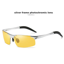 Load image into Gallery viewer, Aluminum Magnesium Pochromic Sunglasses Polarized Night Vision Glasses Men Oculos Driver Yellow Driving Glasses gafas de sol