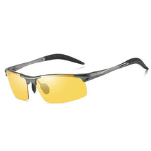 Load image into Gallery viewer, Aluminum Magnesium Pochromic Sunglasses mens Polarized Day Night Vision Men Oculos Driver Yellow male Driving Glasses gafas