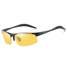Load image into Gallery viewer, Aluminum Magnesium Pochromic Sunglasses mens Polarized Day Night Vision Men Oculos Driver Yellow male Driving Glasses gafas