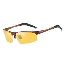 Load image into Gallery viewer, Aluminum Magnesium Pochromic Sunglasses mens Polarized Day Night Vision Men Oculos Driver Yellow male Driving Glasses gafas