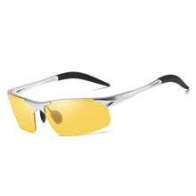 Load image into Gallery viewer, Aluminum Magnesium Pochromic Sunglasses mens Polarized Day Night Vision Men Oculos Driver Yellow male Driving Glasses gafas