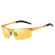 Load image into Gallery viewer, Aluminum Magnesium Pochromic Sunglasses mens Polarized Day Night Vision Men Oculos Driver Yellow male Driving Glasses gafas
