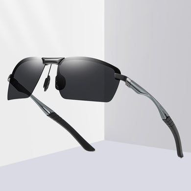 Aluminum Magnesium Wrap-around Sunglasses Women Men Sports Polarized Shades Fishing Driving Sun Glasses UV400 Brand Designer