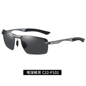 Aluminum Magnesium Wrap-around Sunglasses Women Men Sports Polarized Shades Fishing Driving Sun Glasses UV400 Brand Designer