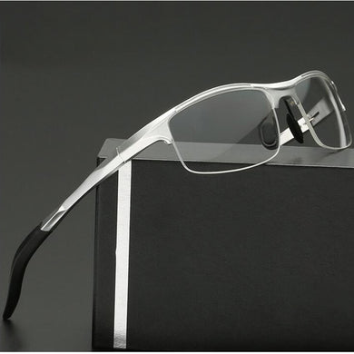 Aluminum Men Eyeglasses Myopia Optical Computer Glasses Frame Brand Design Plain Eye Glasses Retro De Grau Femininos