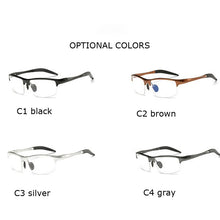 Load image into Gallery viewer, Aluminum Men Eyeglasses Myopia Optical Computer Glasses Frame Brand Design Plain Eye Glasses Retro De Grau Femininos