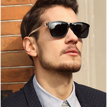 Load image into Gallery viewer, Aluminum-magnesium Material Polarized Sunglasses Men's Brand Design Classic Square Eyewear with UV400 Lens Driving Sun Glasses