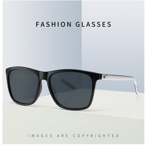 Aluminum-magnesium Material Polarized Sunglasses Men's Brand Design Classic Square Eyewear with UV400 Lens Driving Sun Glasses