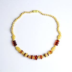 Amber Beeswax Necklace Pendant Lanyard Sweater Chain Men's & Women's Rainbow Chain Chicken Oil Hau Lengmi Beads Blood Perkin