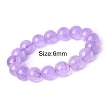 Load image into Gallery viewer, Amethyst Bracelet Brazil Lavender Style 6-14mm Jewelry Women Crystal Bracelet love Bracelets For Women Lover pulsera amatista