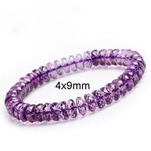 Carica l'immagine nel visualizzatore di Gallery, Bracciale con ametista Bracciale in cristallo con taglio ad angolo femminile Bracciale da donna 3x8mm-4x9mm Braccialetti con gioielli in pietra naturale per uomo 