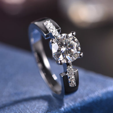 Andy jewelry Mullite ring 18K rose gold Custom platinum PT950 rings European and American fashion accessories