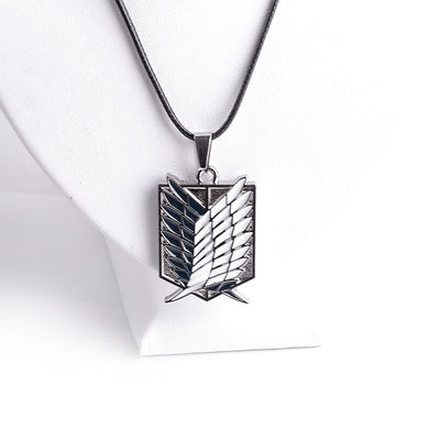 Anime Attack on Titan 4 corps logo Pendant scouting legion, trainee squad,military police,stationary guard, Necklaces Jewelry