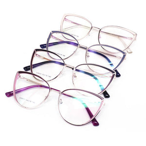 Ann Defee Optical metal Eyeglasses Frame for CAT Women Glasses Prescription Spectacles Full Rim Frame Glasses CH9001