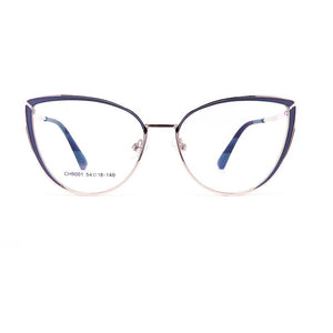 Ann Defee Optical metal Eyeglasses Frame for CAT Women Glasses Prescription Spectacles Full Rim Frame Glasses CH9001