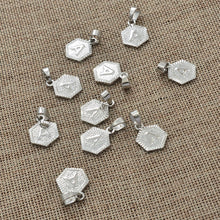 Load image into Gallery viewer, Anniyo A-Z Letters Silver Color Charm Pendant Necklaces Women Girls English Initial Alphabet Chain Jewelry Best Gifts #118621