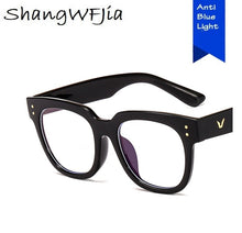 Load image into Gallery viewer, Anti Blue Big Frame  Glasses Women Computer blue light blocking glasses  Black Radiation Goggles Spectacles Eyeglasses Men