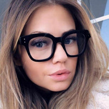Load image into Gallery viewer, Anti Blue Big Frame Glasses Women Computer blue light blocking glasses Black Radiation Goggles Spectacles Eyeglasses Men