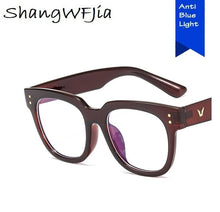 Load image into Gallery viewer, Anti Blue Big Frame  Glasses Women Computer blue light blocking glasses  Black Radiation Goggles Spectacles Eyeglasses Men
