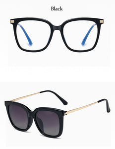 Anti Blue Glasses Frame 2023 Square Sunglasses Women Magnet TR90  Glasses Frames Woman Sun Glasses 2023