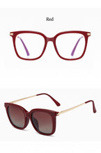 Load image into Gallery viewer, Anti Blue Glasses Frame 2023 Square Sunglasses Women Magnet TR90  Glasses Frames Woman Sun Glasses 2023