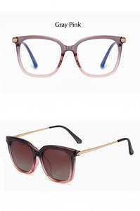 Anti Blue Glasses Frame 2023 Square Sunglasses Women Magnet TR90  Glasses Frames Woman Sun Glasses 2023