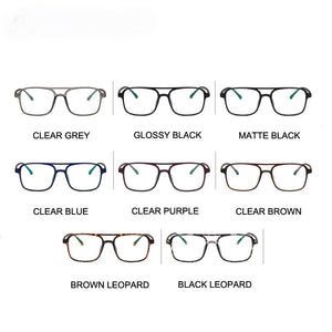 Anti Blue Light Blocking Filter Reduces Digital Eye Strain Men Optical eye glasses Frame Clear Lens Eyewear