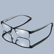 Carica l'immagine nel visualizzatore di Gallery, Anti Blue Light Blocking Semi Rimless Men Reading Glasses Square Presbyopic Glasses Diopters +1.0 +1.5 +2.0 +2.5 +3.0 +3.5 +4.0