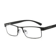 Carica l'immagine nel visualizzatore di Gallery, Anti Blue Light Blocking Semi Rimless Men Reading Glasses Square Presbyopic Glasses Diopters +1.0 +1.5 +2.0 +2.5 +3.0 +3.5 +4.0