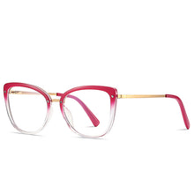 Load image into Gallery viewer, Anti Blue Light Blocking Women&#39;s Square Glasses Frame TR90 Radiation Protection Eyeglasses Transparent Eyewear 2076