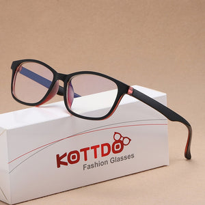 Anti-Blue Light Computer Eyeglasses Women Classic Square Plastic Glasses Clear Myopia Prescription Optical Eye Glasses Frame
