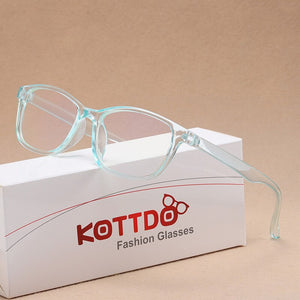 Anti-Blue Light Computer Eyeglasses Women Classic Square Plastic Glasses Clear Myopia Prescription Optical Eye Glasses Frame