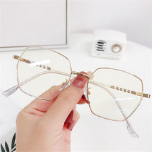 Load image into Gallery viewer, Anti Blue Light Eyeglasses Frames Women Irregular Metal Glasses Frame Transparent Myopia Spectacle for Men Fake Eyewear