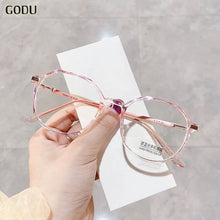 Load image into Gallery viewer, Anti Blue Light Glasses Blocking Filter Round Computer Glasses Men Women Super Light Frame Eyeglasses Pink Clear Spectacles