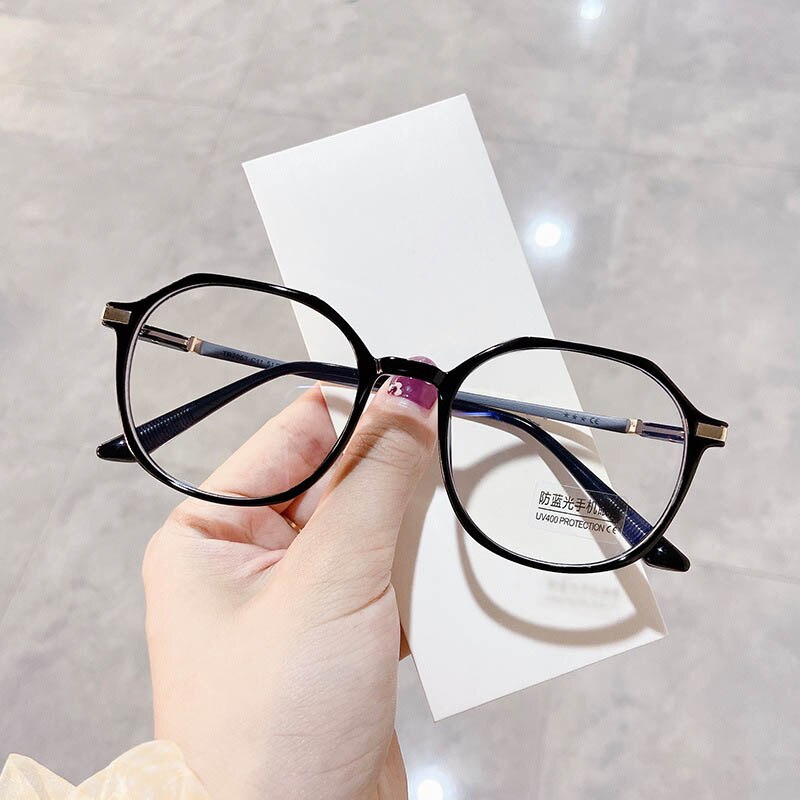 Anti Blue Light Glasses Blocking Filter Round Computer Glasses Men Women Super Light Frame Eyeglasses Pink Clear Spectacles