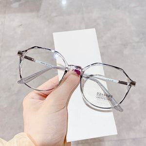 Anti Blue Light Glasses Blocking Filter Round Computer Glasses Men Women Super Light Frame Eyeglasses Pink Clear Spectacles