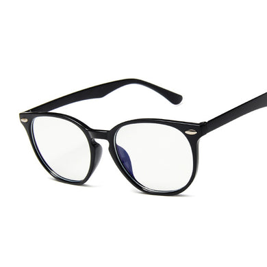 Anti Blue Light Glasses Cat Eye Eyeglasses Women Super Light Computer Eyewear Transparent Frame Spectacles Rivet Gafas