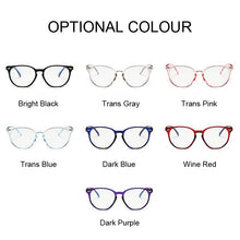 Load image into Gallery viewer, Anti Blue Light Glasses Cat Eye Eyeglasses Women Super Light Computer Eyewear Transparent Frame Spectacles Rivet Gafas
