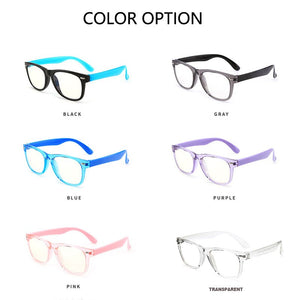 Anti Blue Light Glasses For Kids Computer Boy Girls Clear Flexible Optical Frame Anti Filtter Prescription UV400 Glasses 802