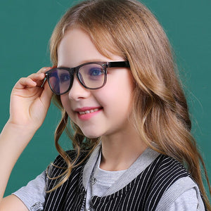 Anti Blue Light Glasses For Kids Computer Boy Girls Clear Flexible Optical Frame Anti Filtter Prescription UV400 Glasses 802