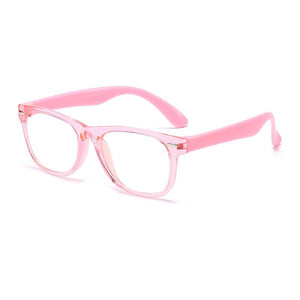 Anti Blue Light Glasses For Kids Computer Boy Girls Clear Flexible Optical Frame Anti Filtter Prescription UV400 Glasses 802