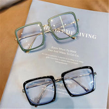 Load image into Gallery viewer, Anti Blue Light Glasses Frame Oversized Mental Eyewear Women Men Eyeglass Frame Spectacles Transparent Frames