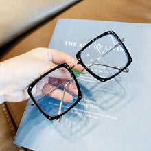 Load image into Gallery viewer, Anti Blue Light Glasses Frame Oversized Mental Eyewear Women Men Eyeglass Frame Spectacles Transparent Frames