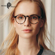 Load image into Gallery viewer, Anti Blue Light Glasses Frames Vintage Round Glasses Women Men Transparent Lens Optical Eyeglasses Blocking Blue-ray Eyewear