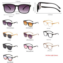 Load image into Gallery viewer, Anti Blue Light Glasses Women Eyeglasses Frame Men Computer Blue Light Blocking Glasses Square Sunglasses Gafas De Sol