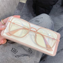 Carica l&#39;immagine nel visualizzatore di Gallery, Anti Blue Light Glasses Women Men  Metal Spectacles Clear Glasses Optical Eyeglasses Square Frame Transparent Lens  Frame Unisex