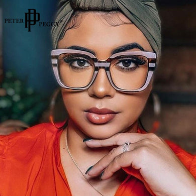 Occhiali anti luce blu Occhiali da vista quadrati oversize da donna Montatura per occhiali ottici Compupter Occhiali che bloccano la luce blu 