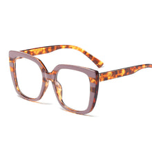 Carica l&#39;immagine nel visualizzatore di Gallery, Occhiali anti luce blu Occhiali da vista quadrati oversize da donna Montatura per occhiali ottici Compupter Occhiali che bloccano la luce blu 