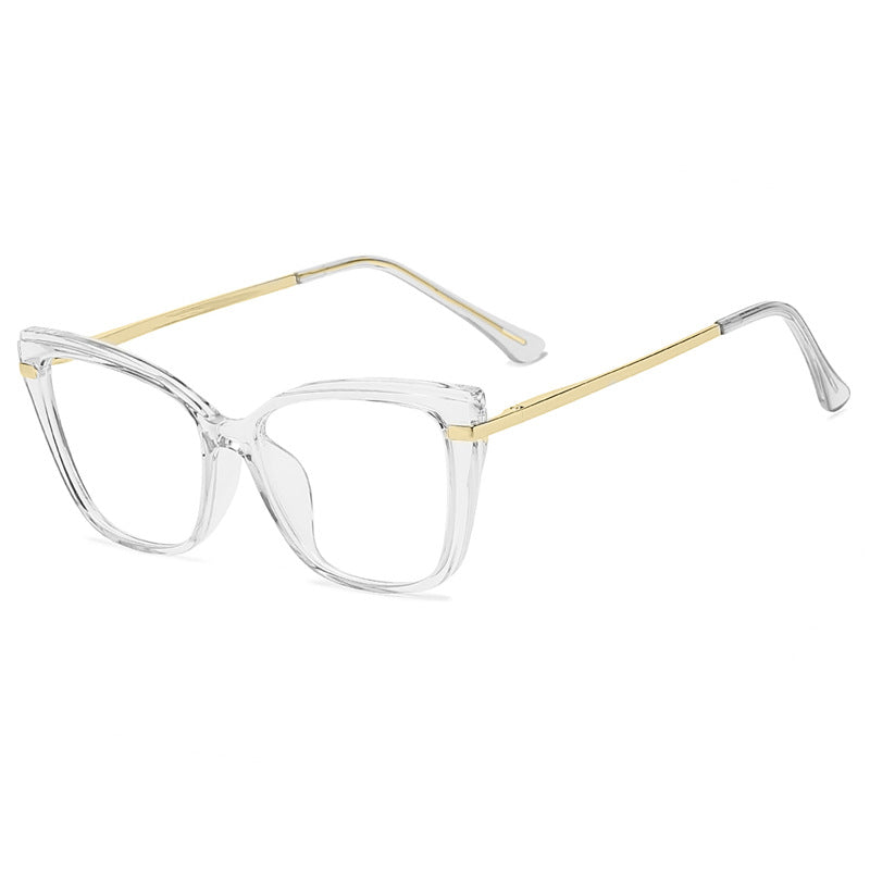 Anti Blue Light Glasses Women Vintage Cat Eye Glasses Computer Eyeglasses Frame Blocking Glasses Transparent Optical Eyewear